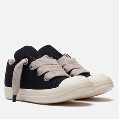Мужские кроссовки Rick Owens DRKSHDW Hollywood Jumbo Canvas Lace Puffer Low, цвет чёрный, размер 43 EU