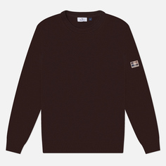 Мужской свитер Aquascutum Active Cable Patch, цвет коричневый, размер L