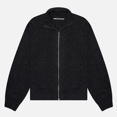 Мужской свитер MKI Miyuki-Zoku Mohair Blend Knit Track Jacket, цвет чёрный, размер M