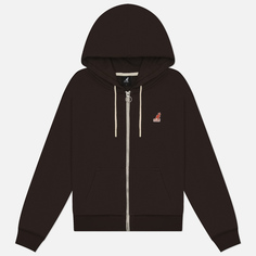 Женская толстовка Kangol Classic Logo Zip-Up, цвет коричневый, размер M