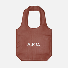 Сумка A.P.C. Ninon Small Tote, цвет коричневый
