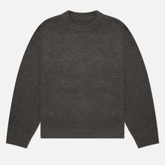 Мужской свитер MKI Miyuki-Zoku Mohair Blend Knit Crew, цвет коричневый, размер M