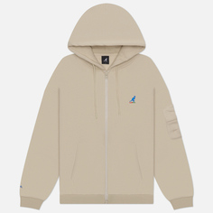 Мужская толстовка Kangol KNGL Pocket Zip-Up, цвет бежевый, размер M