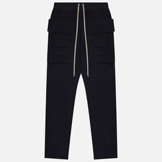 Мужские брюки Rick Owens DRKSHDW Hollywood Creatch Cargo Drawstring, цвет чёрный, размер S