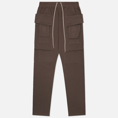 Мужские брюки Rick Owens DRKSHDW Hollywood Creatch Cargo Drawstring, цвет коричневый, размер S