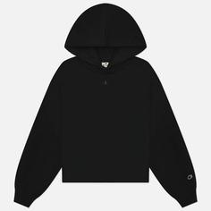Женская толстовка Champion Tonal C Logo Fleece Hoodie, цвет чёрный, размер M