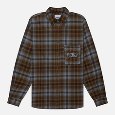 Мужская рубашка Butter Goods Swirl Plaid, цвет коричневый, размер XL