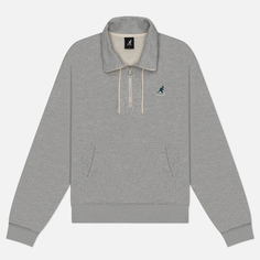 Женская толстовка Kangol Half Zip, цвет серый, размер S