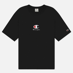 Мужская футболка Champion Big C Logo Crew Neck, цвет чёрный, размер M