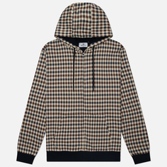 Мужская толстовка Aquascutum Active Club Check Full Zip Hoodie, цвет синий, размер XL