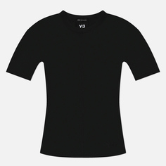 Женская футболка Y-3 Fitted, цвет чёрный, размер S