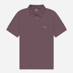 Мужское поло C.P. Company Stretch Piquet Logo, цвет фиолетовый, размер M