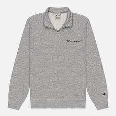 Мужская толстовка Champion Small Logo Half-Zip, цвет серый, размер L