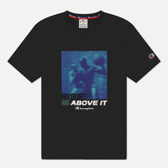 Мужская футболка Champion Legacy Retro Sport Print, цвет чёрный, размер L