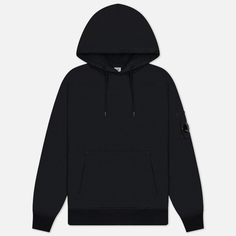 Мужская толстовка C.P. Company Brushed And Emerized Diagonal Fleece Lens Hoodie, цвет синий, размер M