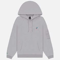 Мужская толстовка Kangol KNGL Pocket Hoodie, цвет серый, размер XL