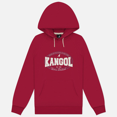 Женская толстовка Kangol College Varsity Hoodie, цвет бордовый, размер S