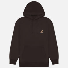 Мужская толстовка Kangol Logo Patch Hoodie, цвет серый, размер S