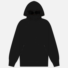 Мужская толстовка C.P. Company Diagonal Raised Fleece Goggle Hooded, цвет чёрный, размер XXL