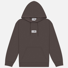Мужская толстовка Maison Margiela MM6 Birka Logo Numbers Hoodie, цвет коричневый, размер L