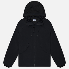Мужская куртка ветровка C.P. Company GD Shell Mixed Goggle Hooded, цвет чёрный, размер L