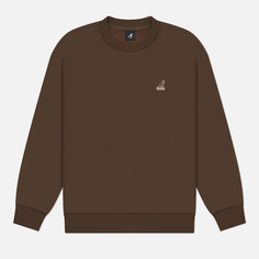 Мужская толстовка Kangol Big Symbol, цвет коричневый, размер L