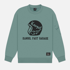 Мужская толстовка Kangol CRS Biker, цвет зелёный, размер M