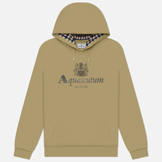 Мужская толстовка Aquascutum Active Big Logo Raglan Hoodie, цвет бежевый, размер M