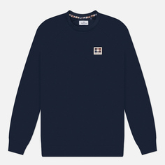 Мужская толстовка Aquascutum Active Patch Crewneck, цвет синий, размер M