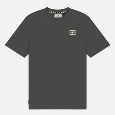 Мужская футболка Aquascutum Active Patch Club Check, цвет серый, размер M