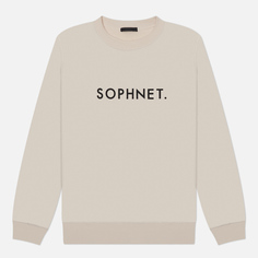 Мужская толстовка SOPHNET. SOPHNET. Logo Crewneck, цвет белый, размер S
