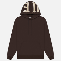 Мужская толстовка uniform experiment Chenille Hoodie, цвет коричневый, размер S