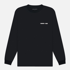 Мужской лонгслив uniform experiment Label, цвет чёрный, размер M
