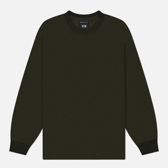 Мужская толстовка Y-3 Loose Crew, цвет оливковый, размер XXL