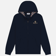 Мужская толстовка Aquascutum Active Small Logo Hoodie Full Zip, цвет синий, размер L