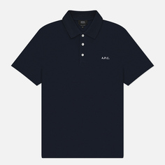 Мужское поло A.P.C. Standard GOTS, цвет синий, размер XL