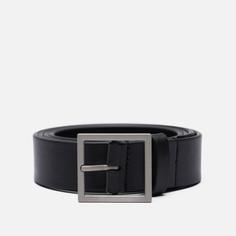 Ремень Maison Margiela MM6 Square Buckle Leather, цвет чёрный