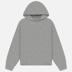 Мужской свитер MKI Miyuki-Zoku Mohair Blend Knit Hoodie, цвет серый, размер S