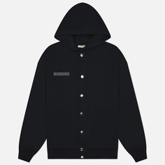 Мужская толстовка PANGAIA 365 Midweight Snap Button Hoodie, цвет чёрный, размер S