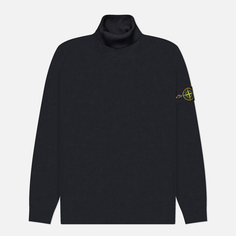 Мужской свитер Stone Island Light Pure RWS Wool Turtle Neck, цвет чёрный, размер L