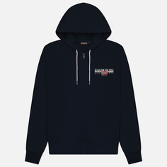 Мужская толстовка Napapijri Aylmer Winter Full-Zip Hoodie, цвет чёрный, размер S