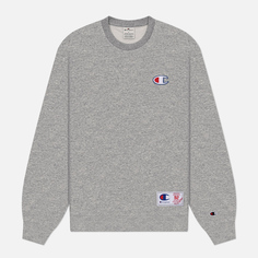 Мужская толстовка Champion Legacy Retro Sport Back Print, цвет серый, размер L