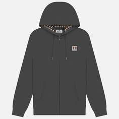 Мужская толстовка Aquascutum Active Patch Full Zip Raglan Hoodie, цвет серый, размер M