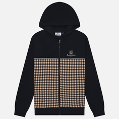 Мужская толстовка Aquascutum Active Scuba Club Check Full Zip Hoodie, цвет синий, размер XXL