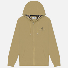 Мужская толстовка Aquascutum Active Small Logo Hoodie Full Zip, цвет бежевый, размер S