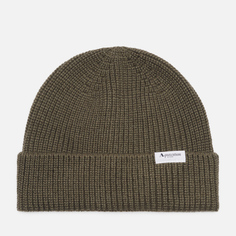 Шапка Aquascutum Active Logo Wool, цвет оливковый