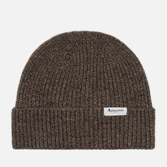Шапка Aquascutum Active Logo Wool, цвет коричневый