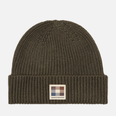 Шапка Aquascutum Active Patch, цвет оливковый