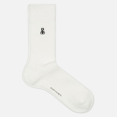 Носки SOPHNET. Ribbed Scorpion Logo, цвет белый, размер 38-42 EU