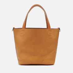 Сумка SOPHNET. Leather Small Tote, цвет коричневый